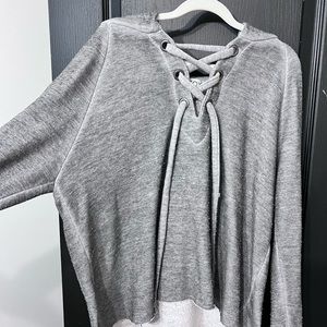 White fox hoodie